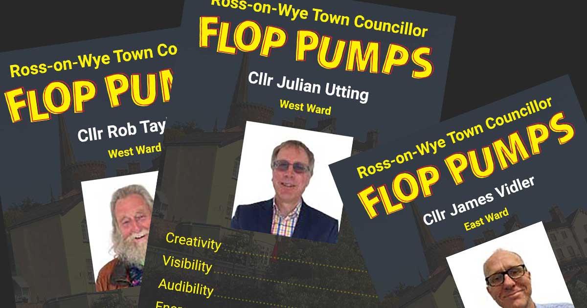 Flop Pumps, get to know who your Ross-on-Wye Town Councillors are with this 80s inspired card game